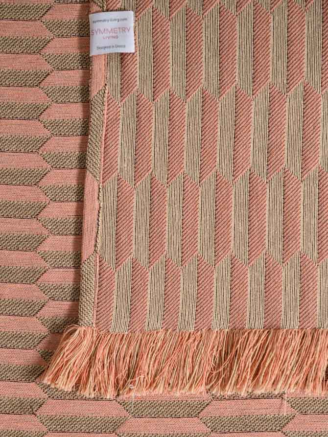 Symmetry Living Riviera Pink throw