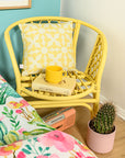 Διακοσμητική Μαξιλαροθήκη Symmetry Living 45X45 Marilyn Yellow