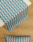Ράνερ Τραπεζιού Symmetry Living 45x145 Quant Turquoise-Pink