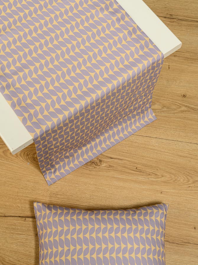 Ράνερ Τραπεζιού Symmetry Living 45x145 Audrey Lilac
