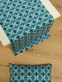 Ράνερ Τραπεζιού Symmetry Living 45x145 Jackie Turquoise-Pacific