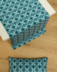 Ράνερ Τραπεζιού Symmetry Living 45x145 Jackie Turquoise-Pacific
