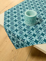 Καρέ Symmetry Living 90x90 Jackie Turquoise-Pacific