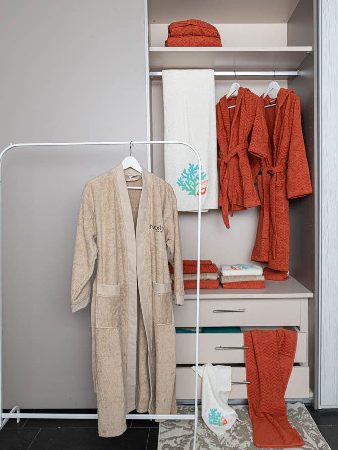 Bathrobe Nexttoo 5003 Beige