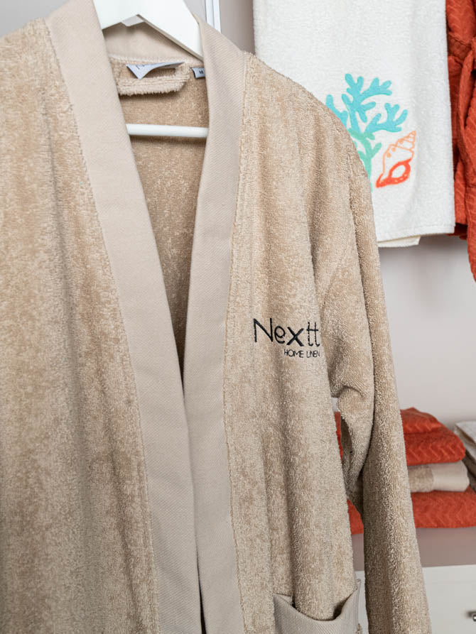Bathrobe Nexttoo 5003 Beige