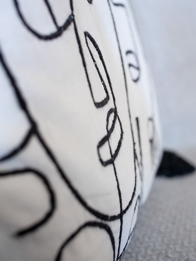 Decorative Pillow Case Symmetry Living 50x50 Faces