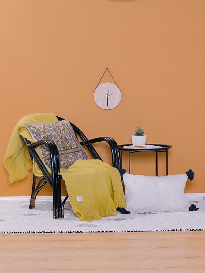 Ριχτάρι-Κουβέρτα Symmetry Living 130X170 Kharan Mustard