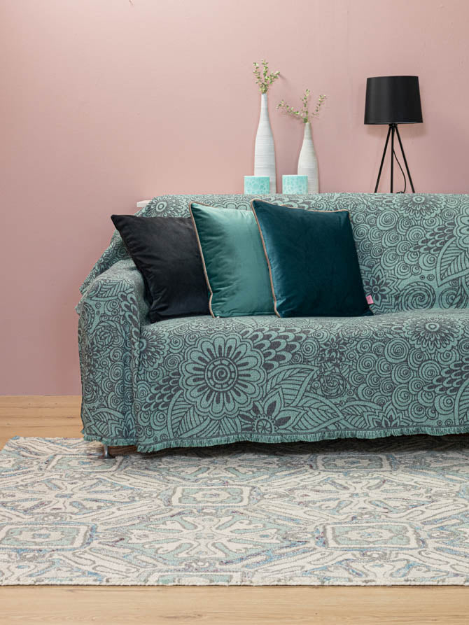 Διακοσμητική Μαξιλαροθήκη Symmetry Living 45X45 Maribel Peacock