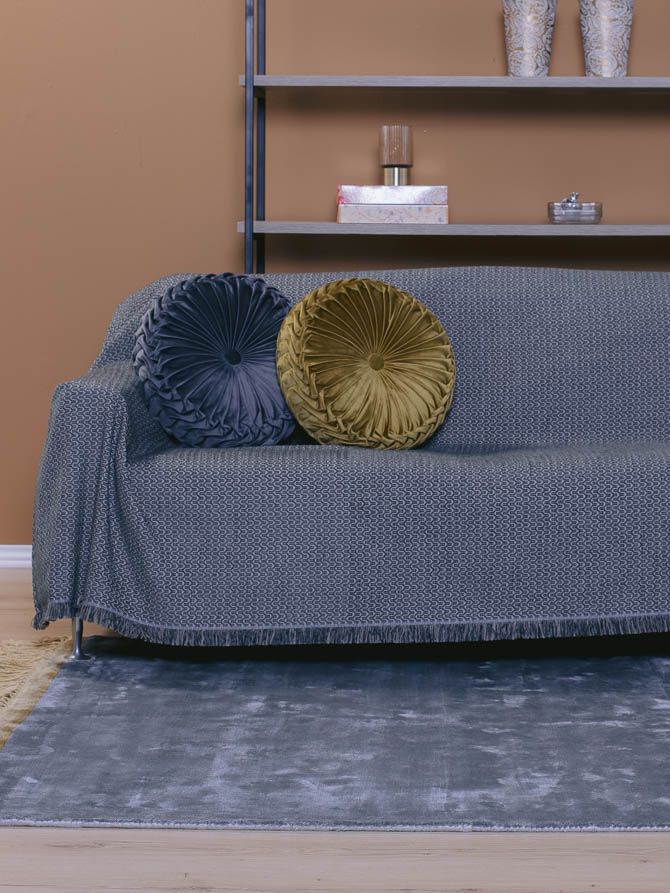 Dutch Velvet Mustard Decorative Pillow