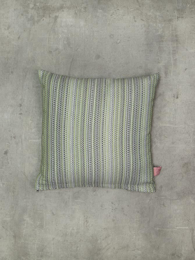 Decorative Pillow Case 45x45 Line Green Multi