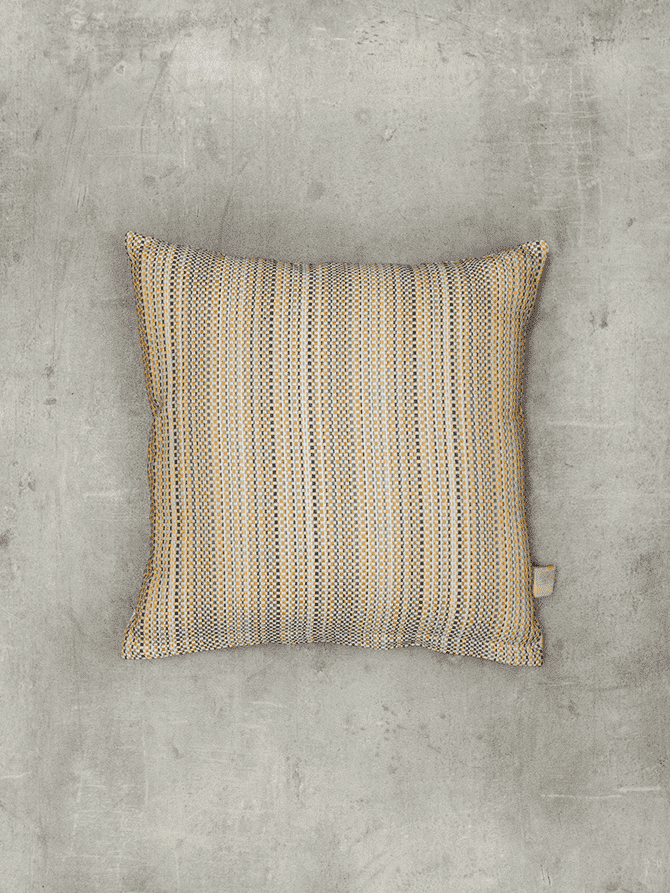 Decorative Pillow Case 45X45 Line Yellow Multi