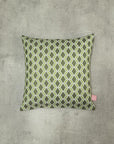 Decorative Pillow Case Symmetry Living 45X45 Border Green
