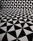 Black and White Ikat Throw