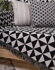 Decorative Pillow Case Symmetry Living Line Beige Multi
