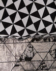 Black and White Ikat Throw