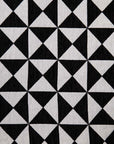 Black and White Ikat Throw