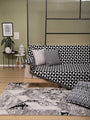Black and White Ikat Throw