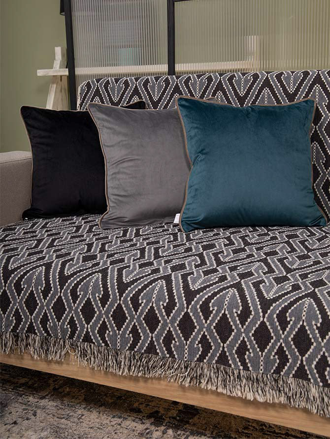 Decorative Pillow Case Symmetry Living 45X45 Maribel Grey