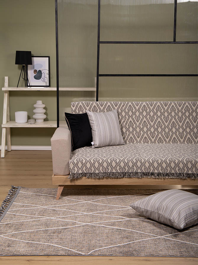 Ogee Cream Throw
