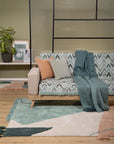 Chevron Green-Mint Throw