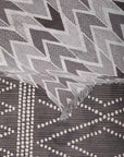 Chevron Grey-Mint Throw