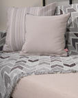 Decorative Pillow Case Symmetry Living Line Beige Multi