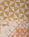 Ikat White and Yellow Throw
