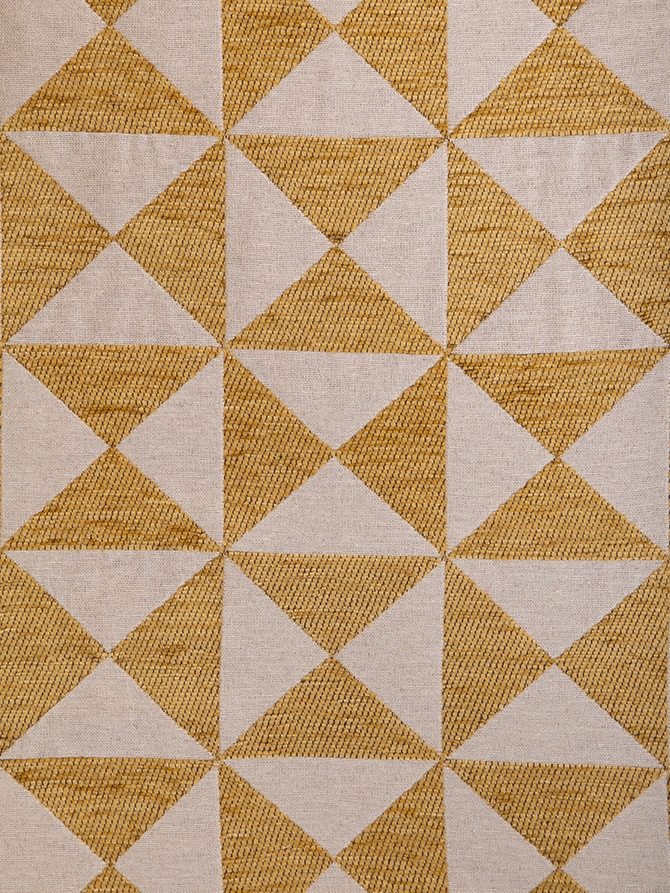 Ikat White and Yellow Throw