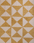 Ikat White and Yellow Throw