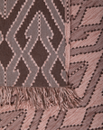Ogee Pink-Brown Throw