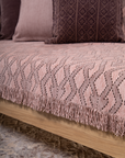 Ogee Pink-Brown Throw