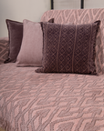 Ogee Pink-Brown Throw