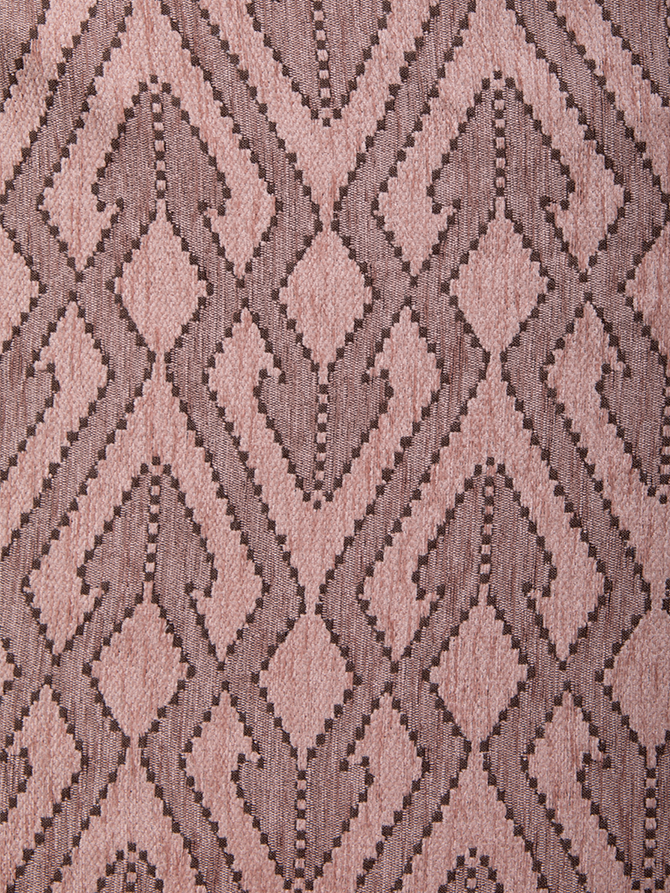 Ogee Pink-Brown Throw