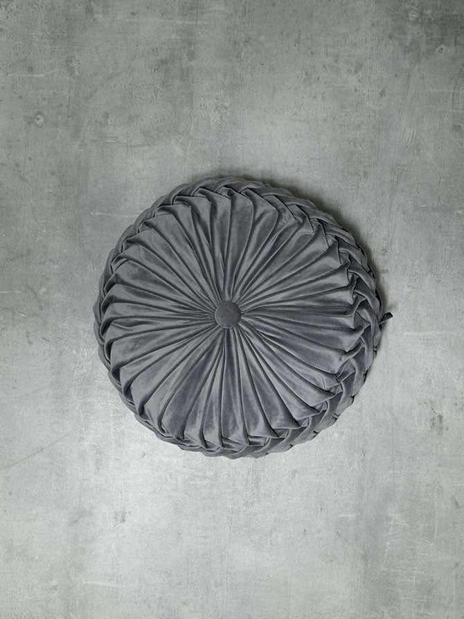 Dutch Velvet Decorative Pillow - Grey