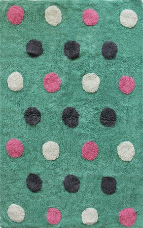 ΧΑΛΙ ΠΑΙΔΙΚΟ BAMBINI DOTS MINT-MULTI - 100cm x 180cm-0