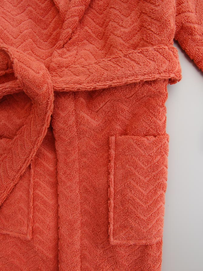 Paloma Terracotta Children's Bathrobe