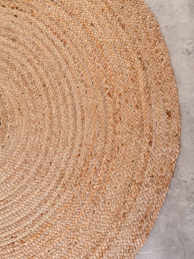 Symmetry Living Jute Braid Rug-Round