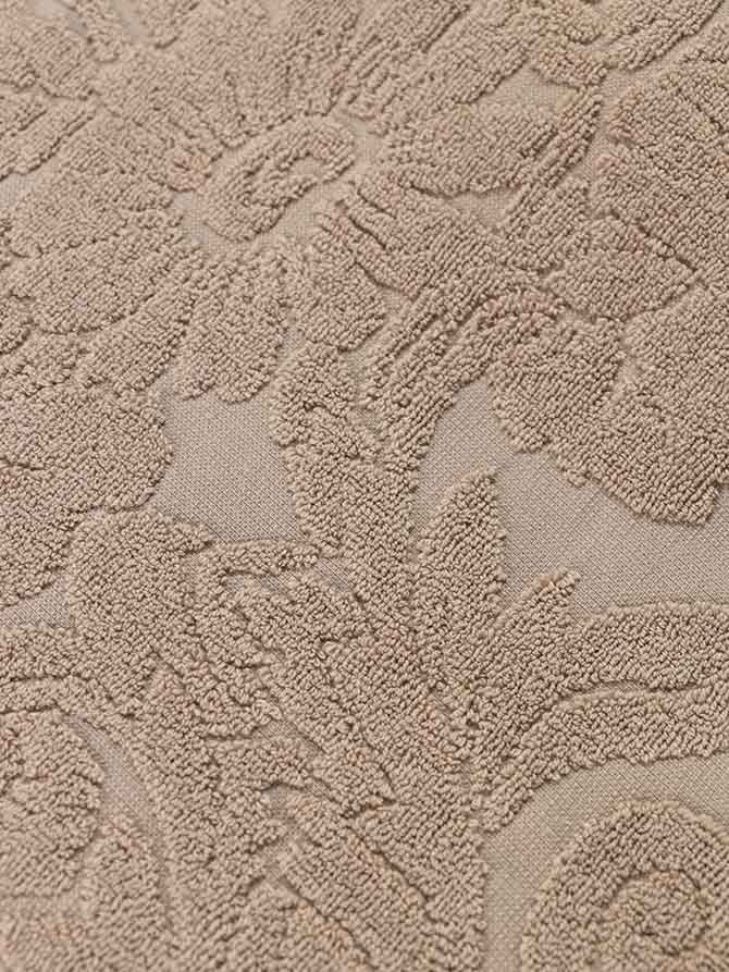 Towels Set 3pcs 7538 Beige Sand White Cloud