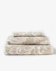 Towels Set of 3 pcs MATB Paisley Beige White Cloud