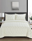 Blanket Set 3 pcs 250X240 Monte Carlo Ivory