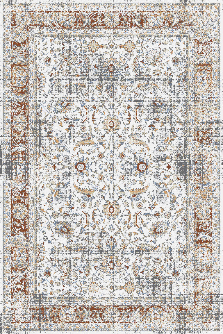 ΧΑΛΙ PEARL 2340 CREAM-TERRA - 200cm x 290cm-0