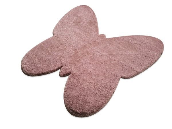ΧΑΛΙ PUFFY JM7 DARK PINK BUTTERFLY ANTISLIP - 160X160Β  NewPlan-1