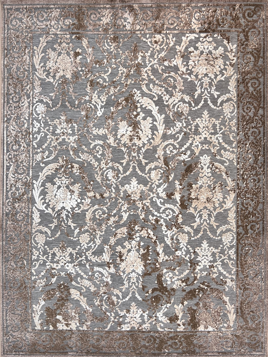 ΧΑΛΙ ZIRA 7336 GREY CREAM - 200cm x 290cm-0