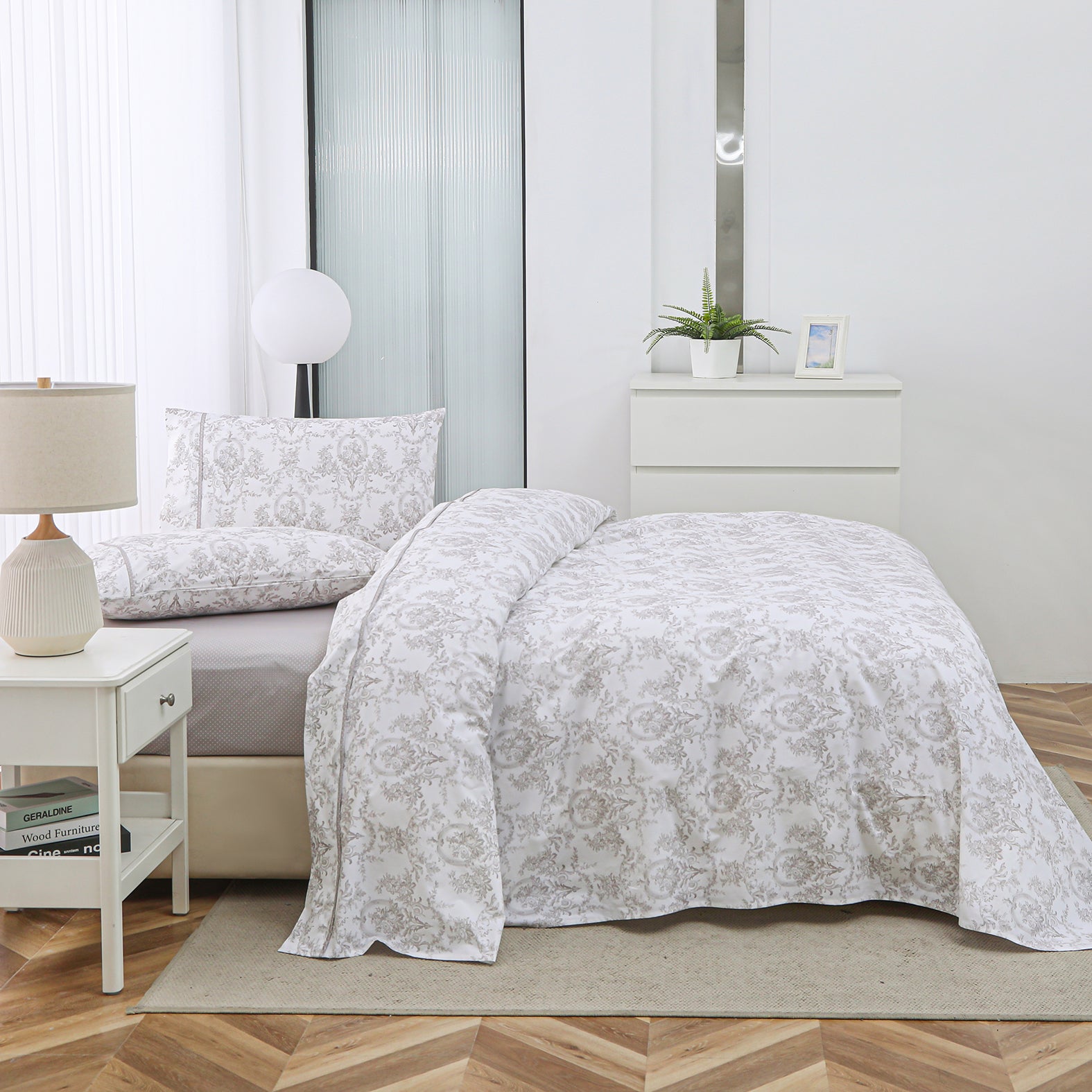 Chantal (Beige)  (ΣΕΤ ΣΕΝΤΟΝΙΑ Υ/Δ 245x270+2 ΜΑΞ/ΘΗΚΕΣ 52x75) 210TC-0