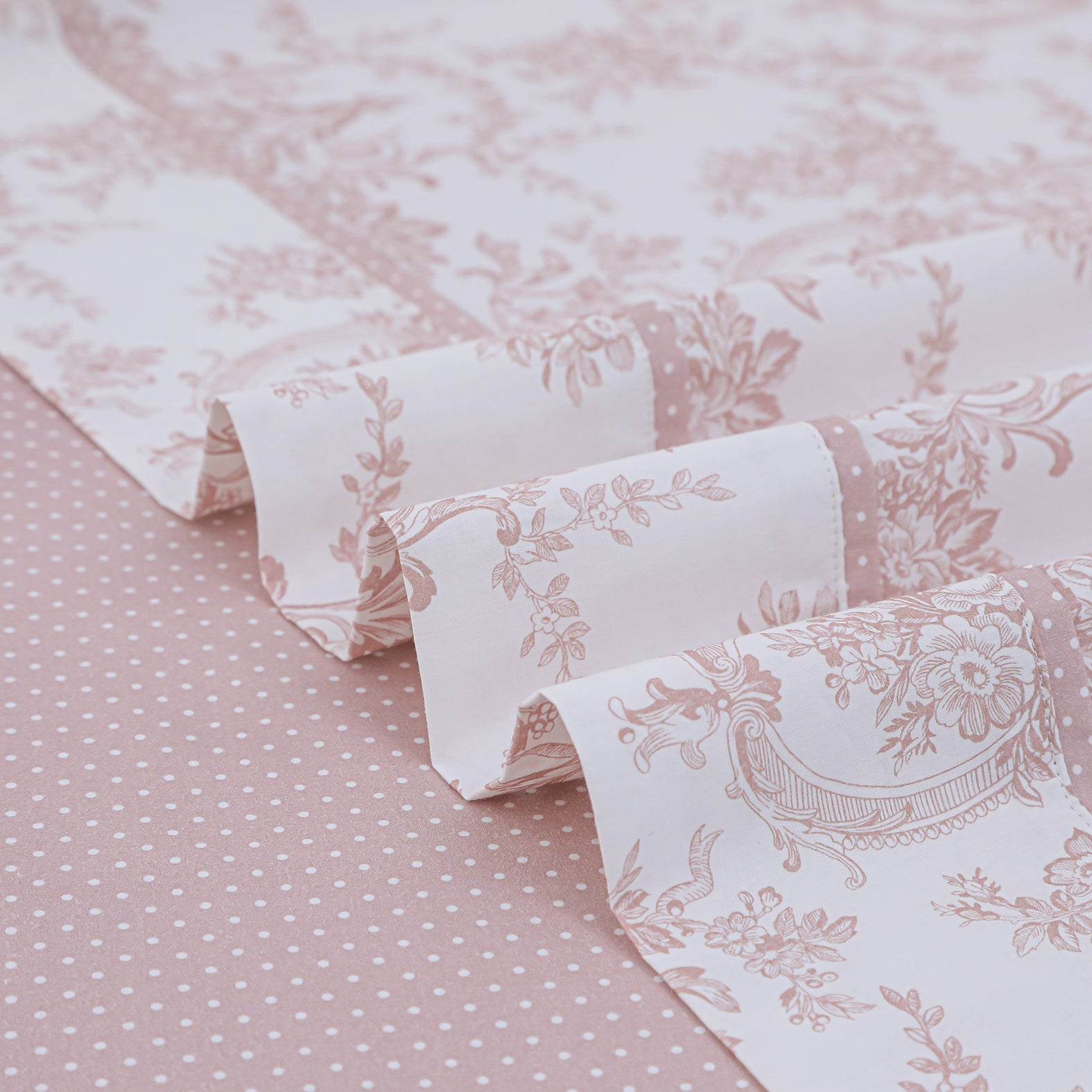 Chantal (Pink)  (ΣΕΤ ΣΕΝΤΟΝΙΑ Υ/Δ 245x270+2 ΜΑΞ/ΘΗΚΕΣ 52x75) 210TC-2