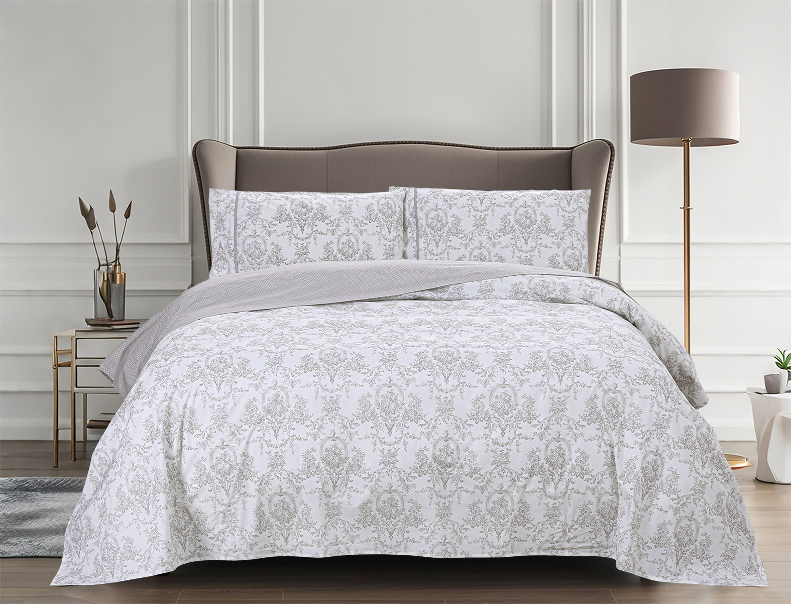 Chantal (Beige)  (ΣΕΤ ΣΕΝΤΟΝΙΑ Υ/Δ 245x270+2 ΜΑΞ/ΘΗΚΕΣ 52x75) 210TC-1