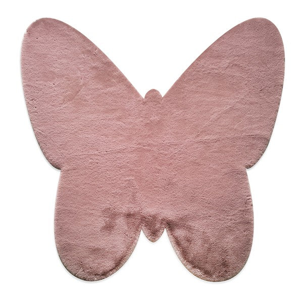 ΧΑΛΙ PUFFY JM7 DARK PINK BUTTERFLY ANTISLIP - 160X160Β  NewPlan-0