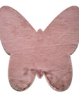 ΧΑΛΙ PUFFY JM7 DARK PINK BUTTERFLY ANTISLIP - 160X160Β  NewPlan-0