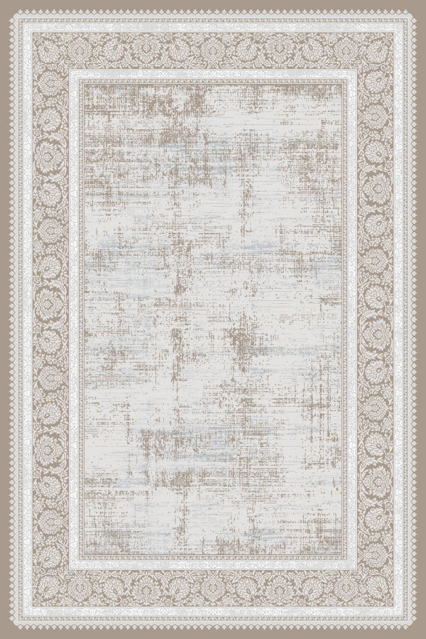 ΧΑΛΙ VELVET VINTAGE 9886/Βeige White - ΣΕΤ ΚΡΕΒΑΤΟΚΑΜΑΡΑΣ-0