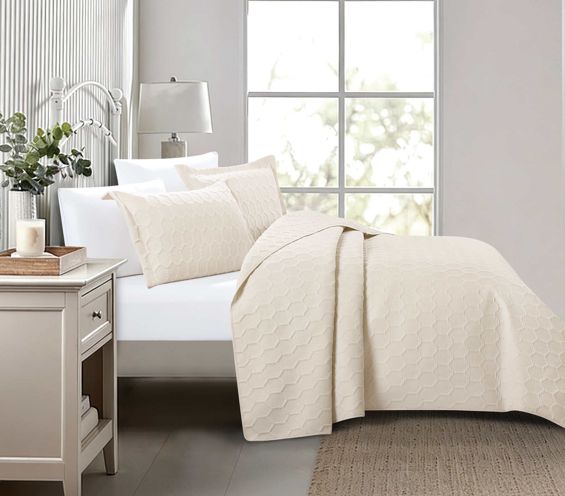 Glenda (Beige) Bedspread-0